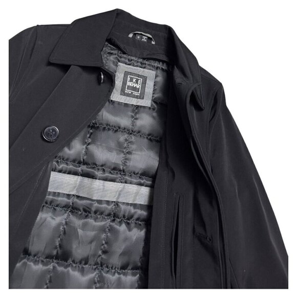 IKE BEHAR Winter Lined Insulated Business Casual Trench Jacket Coat Womens 10 - Picture 5 of 7